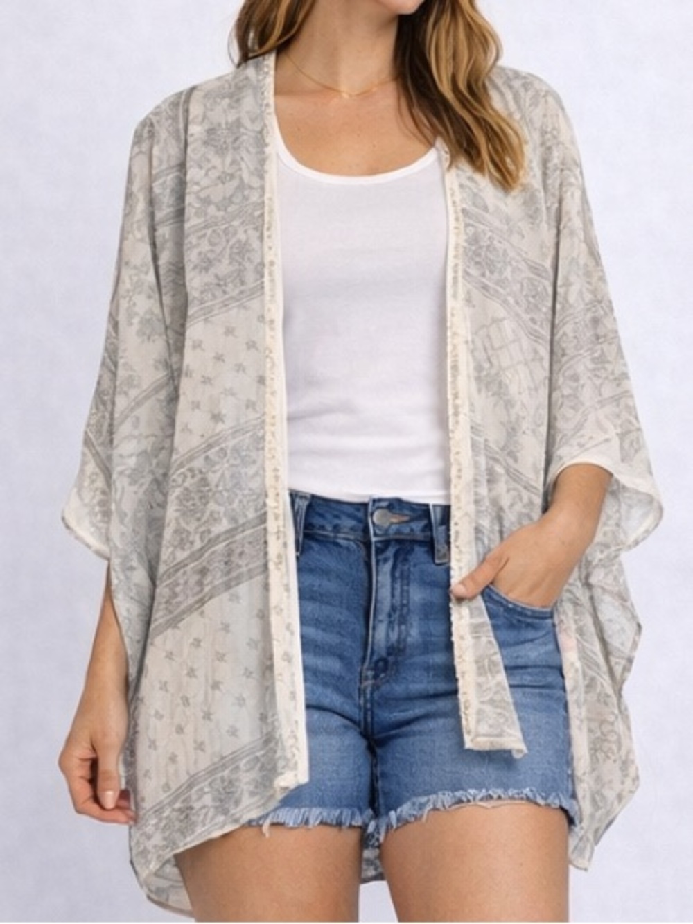 Maurices Floral Kimono - Size Large / XL